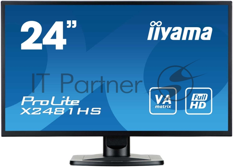Монитор Iiyama 23.6 X2481HS-B1 черный VA LED 6ms 16:9 DVI HDMI M/M матовая 250cd 178гр/178гр 1920x1080 D-Sub FHD 3.7кг