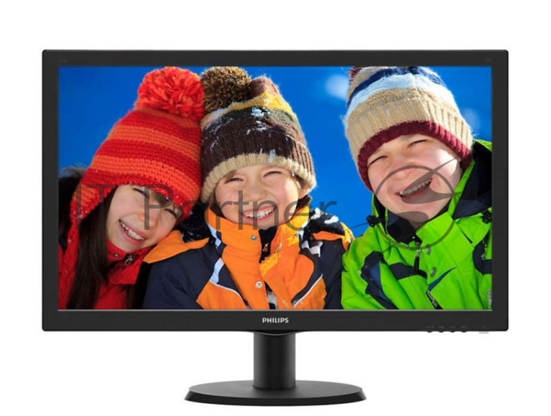 Монитор 23.6 Philips 243V5QSBA (00/01) черный VA LED 16:9 DVI матовая 250cd 178гр/178гр 1920x1080 D-Sub FHD 3.66кг