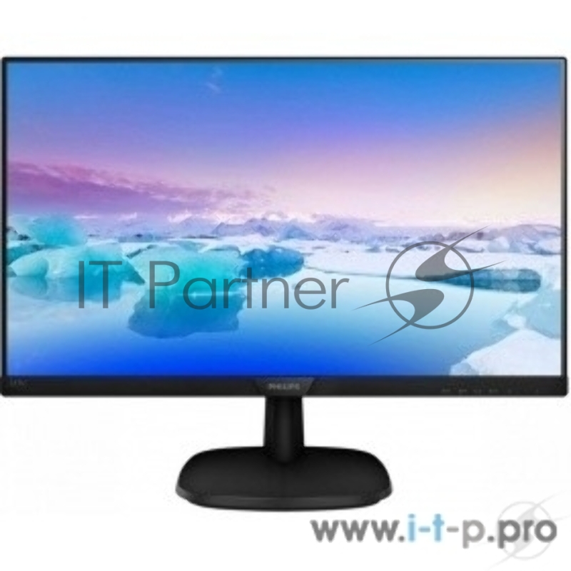 Монитор Philips 23.8 243V7QJABF (00/01) черный IPS LED 5ms 16:9 HDMI M/M матовая 1000:1 250cd 178гр/178гр 1920x1080 D-Sub DisplayPort FHD 3.66кг