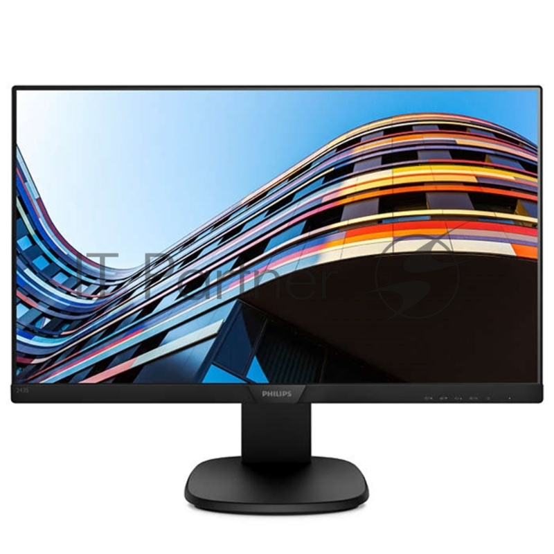 МОНИТОР 23.8 PHILIPS 243S7EYMB/00 Black с поворотом экрана (IPS, LED, 1920x1080, 5 ms, 178°/178°, 250 cd/m, 20M:1, +DisplayPort, +MM)