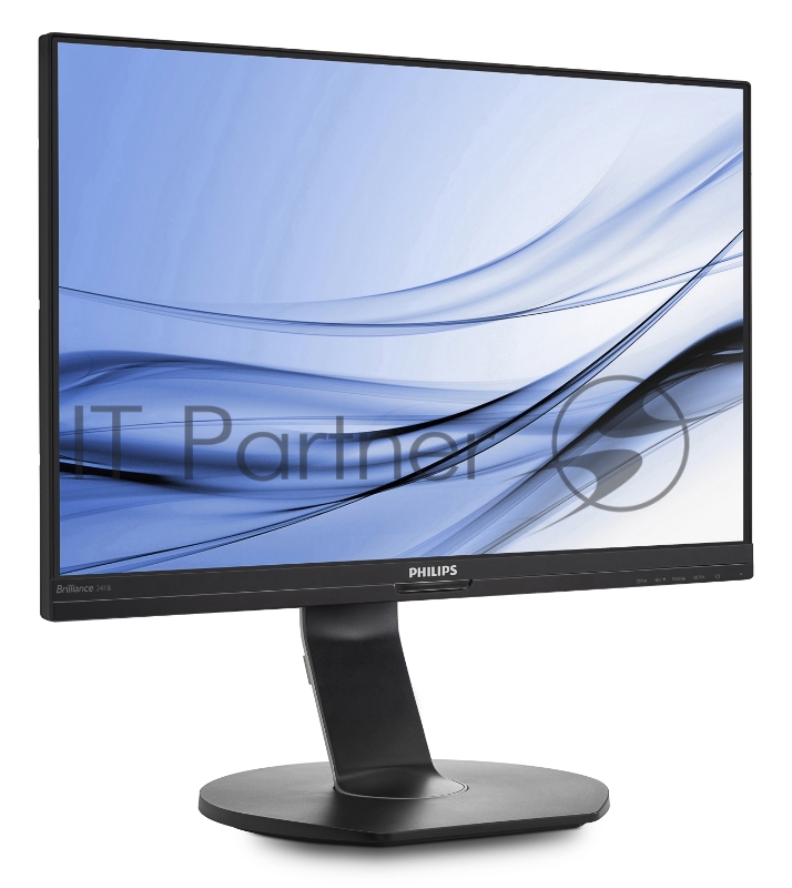 Монитор23.8 PHILIPS 241B7QUPBEB/00 Black с поворотом экрана (IPS, LED, 1920x1080, 5 ms, 178°/178°, 250 cd/m, 20M:1, +HDMI, +DisplayPort, +USB-C, +RJ45, +MM)