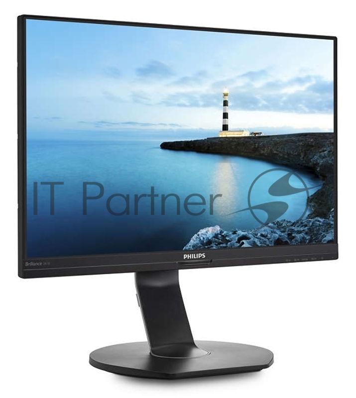 Монитор23.8 PHILIPS 241B7QUPBEB/00 Black с поворотом экрана (IPS, LED, 1920x1080, 5 ms, 178°/178°, 250 cd/m, 20M:1, +HDMI, +DisplayPort, +USB-C, +RJ45, +MM)