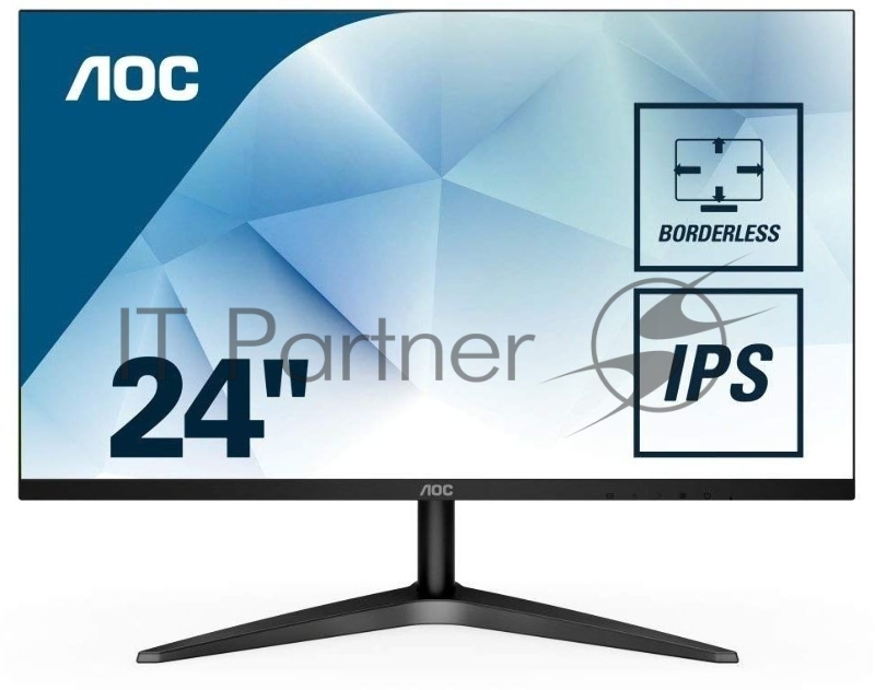 Монитор 23.6 AOC 24B1H Black (MVA, LED, 1920x1080, 8 ms, 178°/178°, 250 cd/m, 50M:1, +HDMI)