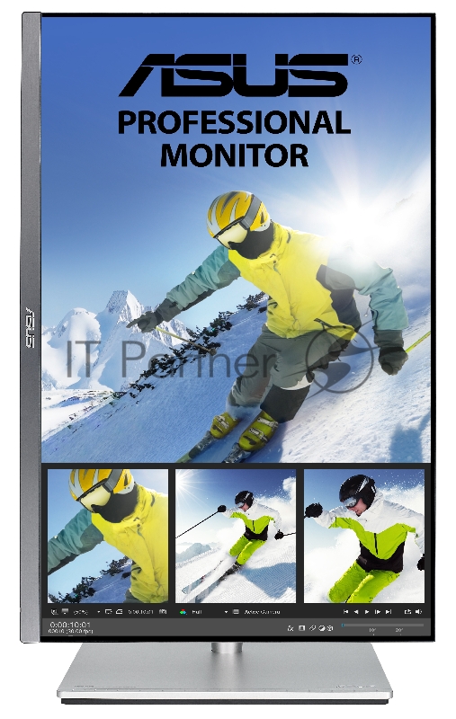 Монитор ASUS 24 PA24AC IPS LED, 1920x1200, 5ms, 400cd/m2, 178°/178°, 100Mln:1, 2*HDMI, DP, USB-Hub, колонки, HDR400, 60Hz, Tilt, Swivel, Pivot, HAS, VESA, Gray, 90LM04B0-B01370