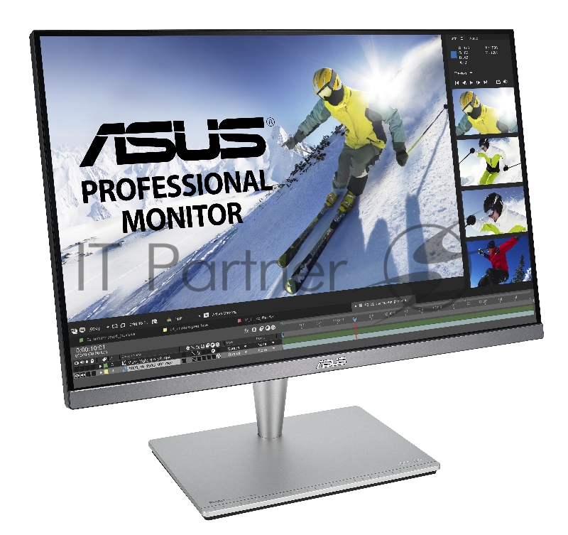 Монитор ASUS 24 PA24AC IPS LED, 1920x1200, 5ms, 400cd/m2, 178°/178°, 100Mln:1, 2*HDMI, DP, USB-Hub, колонки, HDR400, 60Hz, Tilt, Swivel, Pivot, HAS, VESA, Gray, 90LM04B0-B01370
