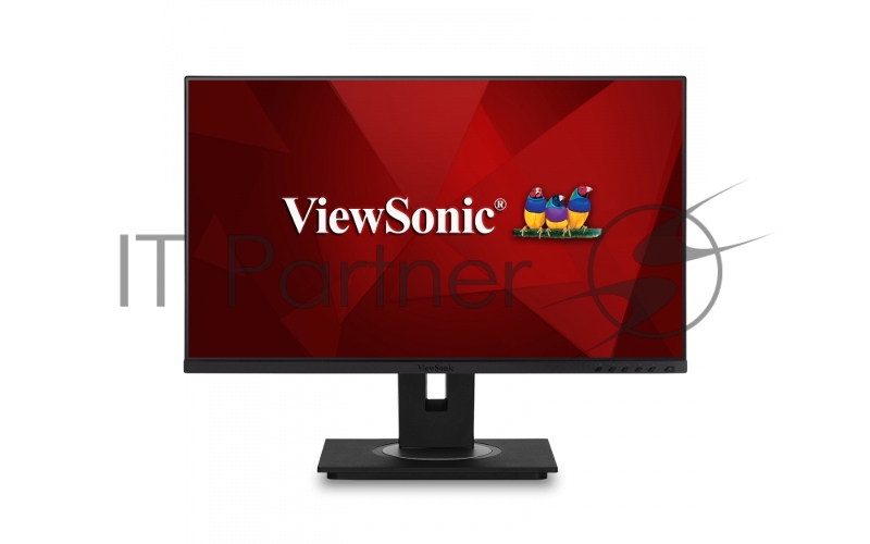 Монитор ViewSonic 23.8 VG2455 Black AH-IPS,1920x1080, 5ms, 250 cd/m2, 1000:1 (DCR 50M:1), D-Sub,HDMI,DP,USB,2Wx2, Headph.Out,HAS, Pivot, vesa