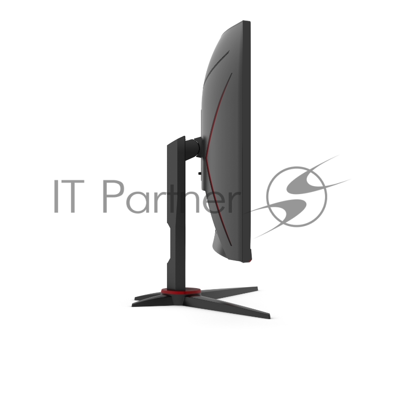 Монитор 23,6 AOC C24G2AE 1500R Curved 1920x1080 165Гц VA WLED 16:9 1ms VGA 2*HDMI DP 3000:1 80M:1 178/178 250cd Speakers HAS Sviwel Tilt Black/Red