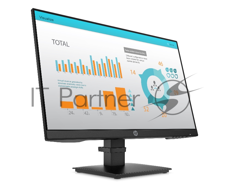 Монитор HP P24 G4 23,8 Monitor 1920x1080 FHD, IPS, 16:9, 250 cd/m2, 1000:1, 5ms, 178°/178°, DP, HDMI, VGA, Low Blue Light, Plug-and-Play, Black (5QG35AA)
