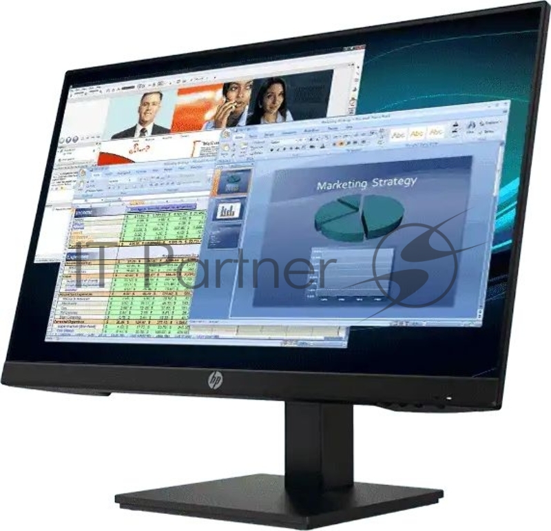 Монитор HP P24 G4 23,8 Monitor 1920x1080 FHD, IPS, 16:9, 250 cd/m2, 1000:1, 5ms, 178°/178°, DP, HDMI, VGA, Low Blue Light, Plug-and-Play, Black (5QG35AA)