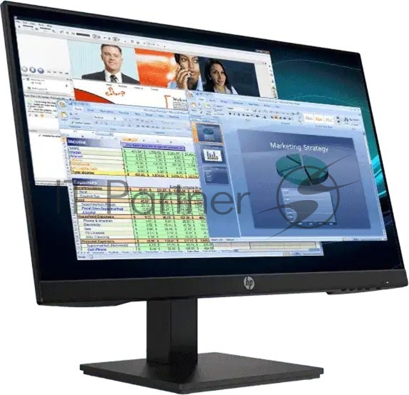Монитор HP P24 G4 23,8 Monitor 1920x1080 FHD, IPS, 16:9, 250 cd/m2, 1000:1, 5ms, 178°/178°, DP, HDMI, VGA, Low Blue Light, Plug-and-Play, Black (5QG35AA)