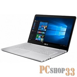 Ноутбук ASUS N752VX-GC218T, 17.3, Intel Core i5 6300HQ 2.3ГГц, 4Гб, 1000Гб, nVidia GeForce GTX 950M - 4096 Мб, DVD-RW, Windows 10