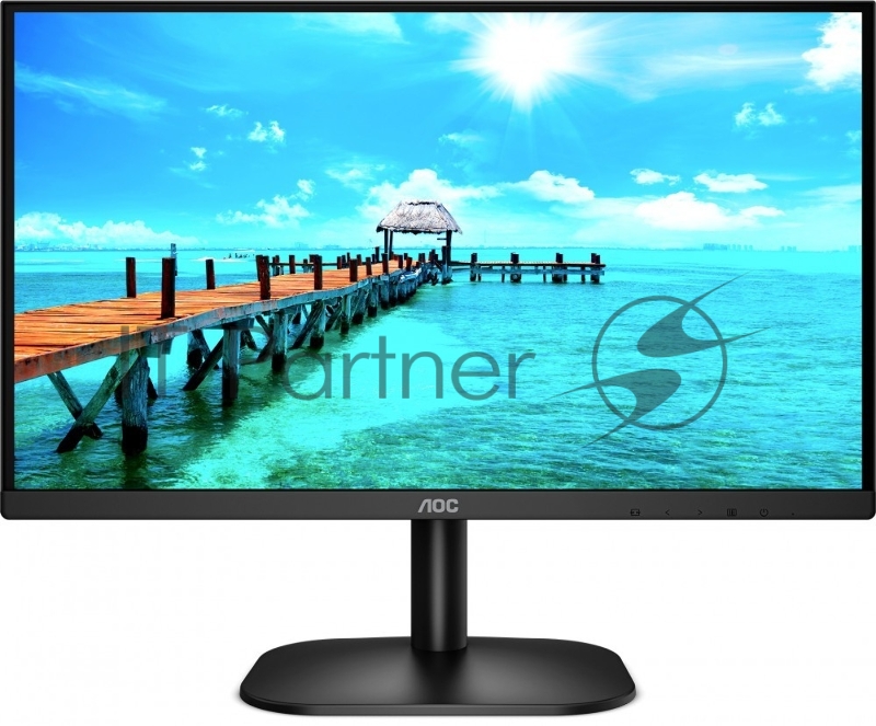 Монитор 23.8 AOC 24B2XD черный IPS LED 16:9 DVI M/M матовая 250cd 178гр/178гр 1920x1080 D-Sub FHD 2.7кг