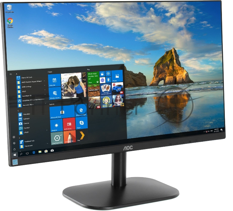 Монитор 23.8 AOC 24B2XD черный IPS LED 16:9 DVI M/M матовая 250cd 178гр/178гр 1920x1080 D-Sub FHD 2.7кг