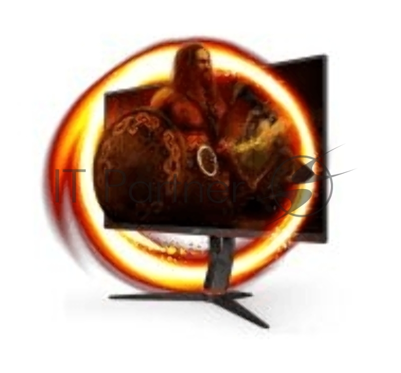 МОНИТОР 23.8 AOC 24G2SU Black-Red с поворотом экрана (VA, 1920x1080, 165Hz, 1 ms, 178°/178°, 350 cd/m, 3000:1, +2xHDMI