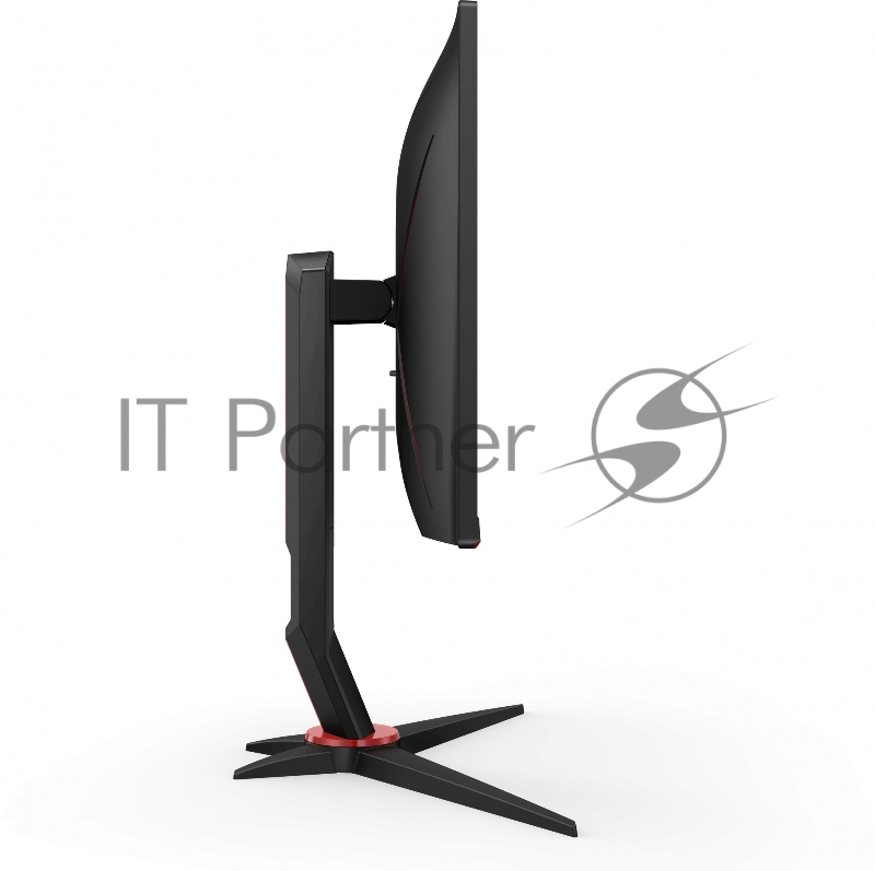 МОНИТОР 23.8 AOC 24G2SU Black-Red с поворотом экрана (VA, 1920x1080, 165Hz, 1 ms, 178°/178°, 350 cd/m, 3000:1, +2xHDMI
