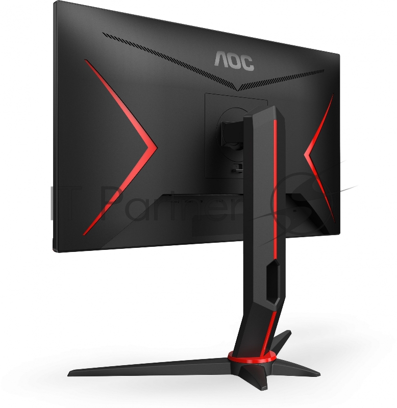 МОНИТОР 23.8 AOC 24G2SU Black-Red с поворотом экрана (VA, 1920x1080, 165Hz, 1 ms, 178°/178°, 350 cd/m, 3000:1, +2xHDMI