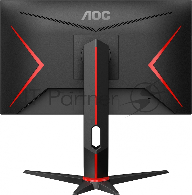 МОНИТОР 23.8 AOC 24G2SU Black-Red с поворотом экрана (VA, 1920x1080, 165Hz, 1 ms, 178°/178°, 350 cd/m, 3000:1, +2xHDMI