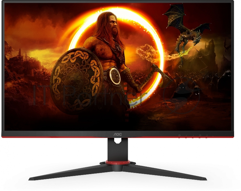 МОНИТОР 23.8 AOC 24G2SAE Black-Red (VA, 1920x1080, 165Hz, 1 ms, 178°/178°, 350 cd/m, 3000:1, +2xHDMI 1.4, +DisplayPort