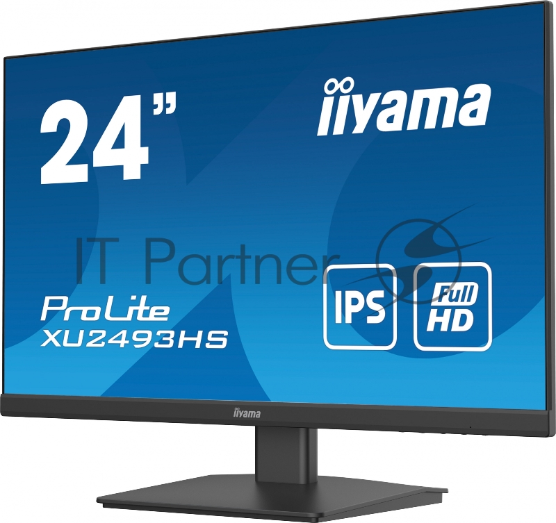Монитор жидкокристаллический Iiyama LCD 23.8 16:9 1920х1080(FHD) IPS, nonGLARE, 250cd/m2, H178°/V178°, 1000:1, 5М:1, 16.7M, 4ms, VGA, HDMI, DP, Tilt, Speakers, 3Y, Black