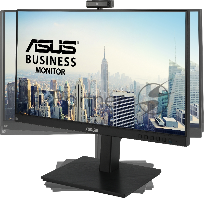 Монитор IPS для видеоконференций, ASUS BE24EQSK 23,8” FHD(1920x1080), 300 cd/㎡, 1000:1, 178°(H)/178°(V), 5ms, веб-камера FHD, D-SUB,HDMI,DP,USB, микрофонный массив, Speakers, HAS, Frameless Design, VESA 100x100mm, MiniPC Kit, black