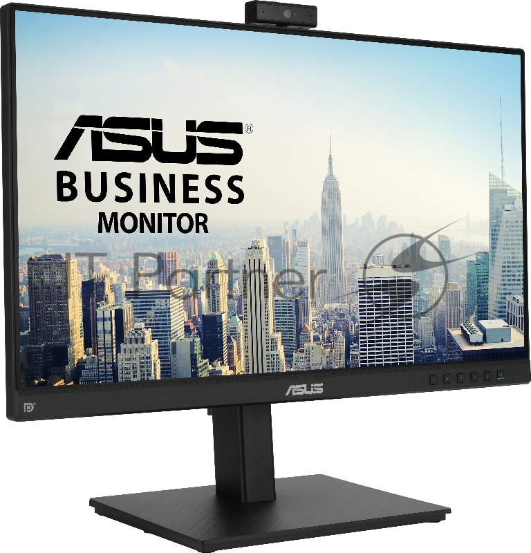 Монитор IPS для видеоконференций, ASUS BE24EQSK 23,8” FHD(1920x1080), 300 cd/㎡, 1000:1, 178°(H)/178°(V), 5ms, веб-камера FHD, D-SUB,HDMI,DP,USB, микрофонный массив, Speakers, HAS, Frameless Design, VESA 100x100mm, MiniPC Kit, black