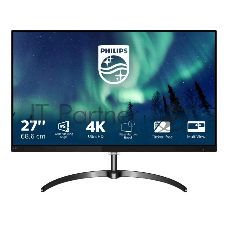 Монитор 27 PHILIPS 276E8VJSB/00 Black-Bronze (4K, IPS, LED, 3840x2160, 5 ms, 178°/178°, 350 cd/m, 20M:1, +2xHDMI 2.0, +