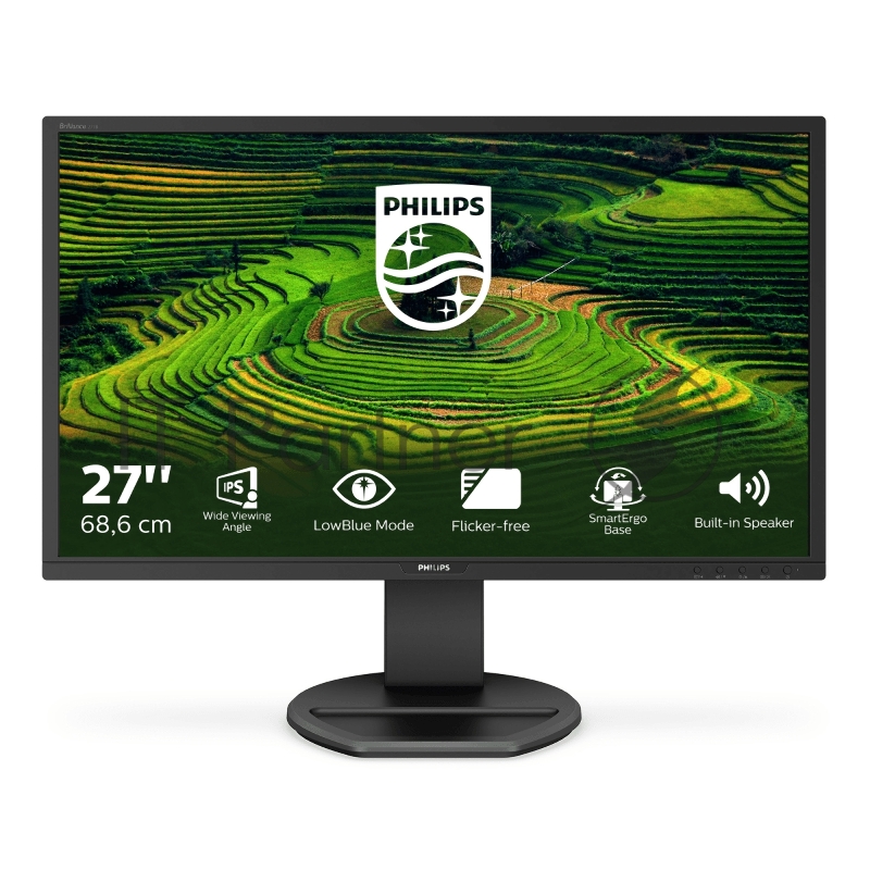 МОНИТОР 27 PHILIPS 271B8QJEB/00 Black с поворотом экрана (IPS, LED, 1920x1080, 5 ms, 178°/178°, 250 cd/m, 20M:1, +DVI,