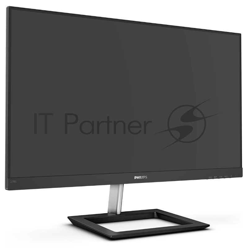 МОНИТОР 27 PHILIPS 278E1A/00 Black (IPS, 3840x2160, 4 ms, 178°/178°, 350 cd/m, Mega DCR, +2xHDMI, +DisplayPort, +MM)