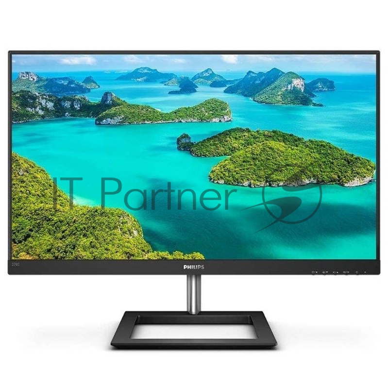МОНИТОР 27 PHILIPS 278E1A/00 Black (IPS, 3840x2160, 4 ms, 178°/178°, 350 cd/m, Mega DCR, +2xHDMI, +DisplayPort, +MM)
