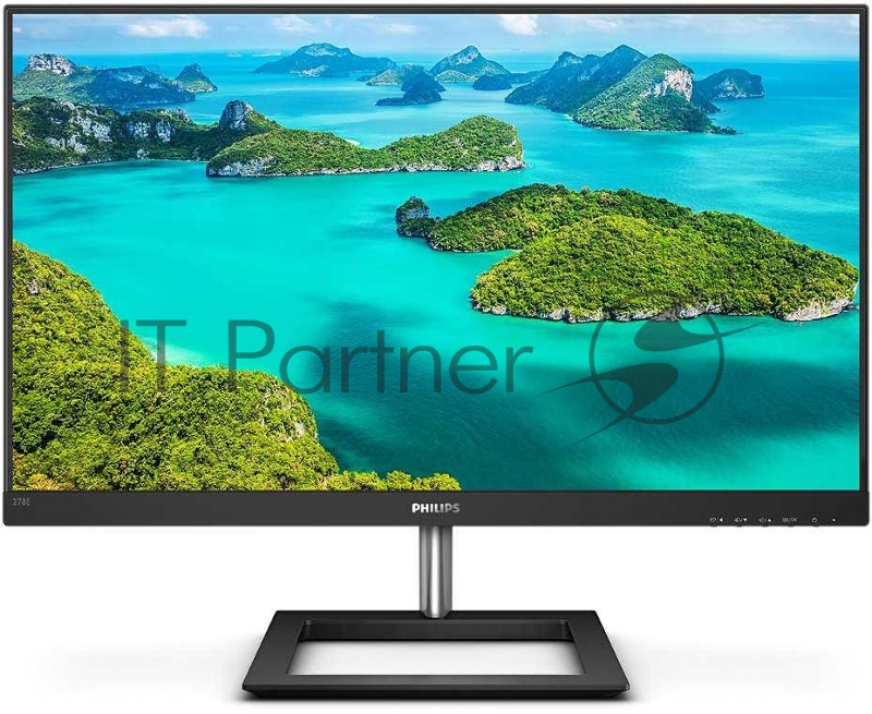 МОНИТОР 27 PHILIPS 278E1A/00 Black (IPS, 3840x2160, 4 ms, 178°/178°, 350 cd/m, Mega DCR, +2xHDMI, +DisplayPort, +MM)