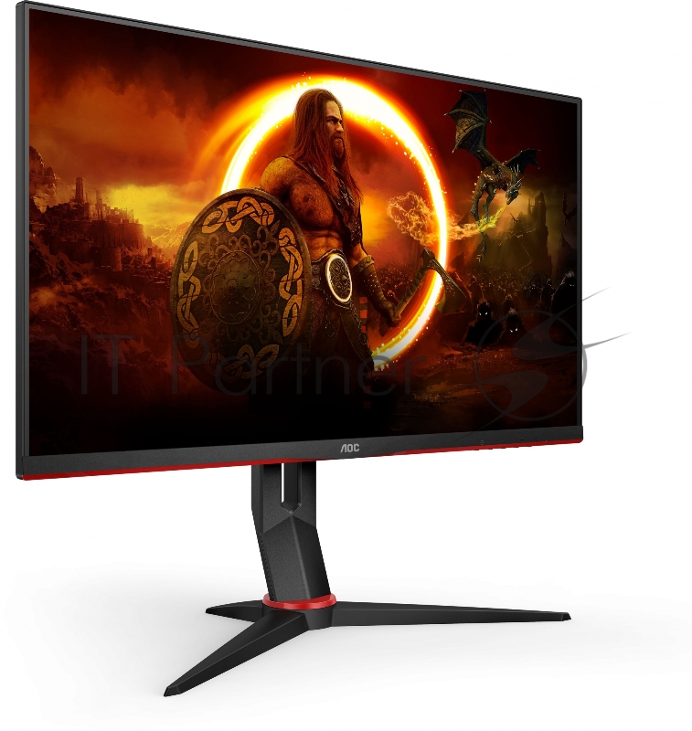 МОНИТОР 27 AOC 27G2U Black-Red с поворотом экрана (IPS, 1920x1080, 144Hz, 1 ms, 178°/178°, 250 cd/m, 80M:1, +2xHDMI 1.4