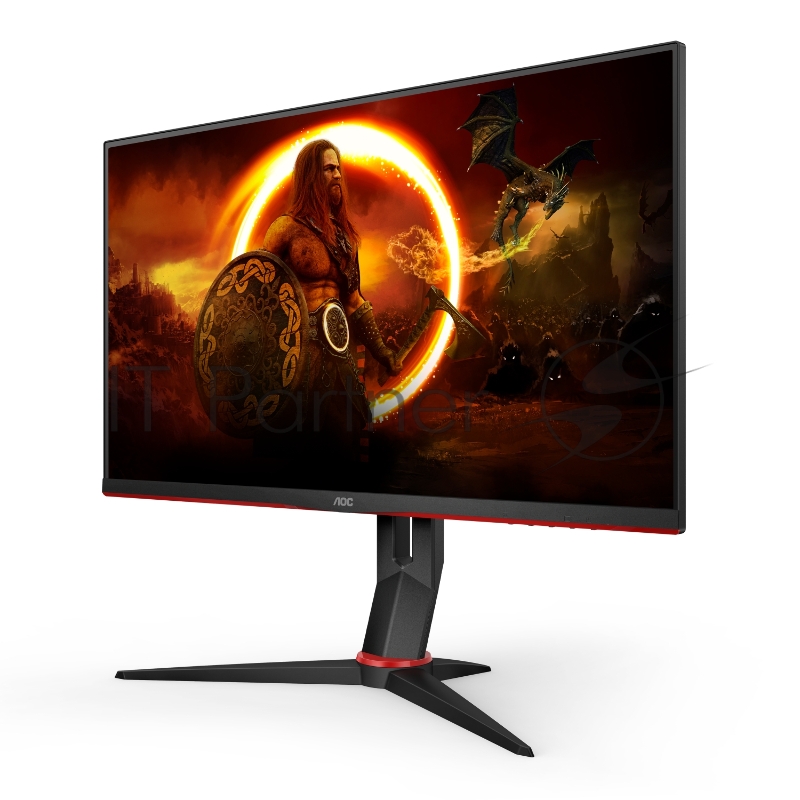 МОНИТОР 27 AOC 27G2U Black-Red с поворотом экрана (IPS, 1920x1080, 144Hz, 1 ms, 178°/178°, 250 cd/m, 80M:1, +2xHDMI 1.4