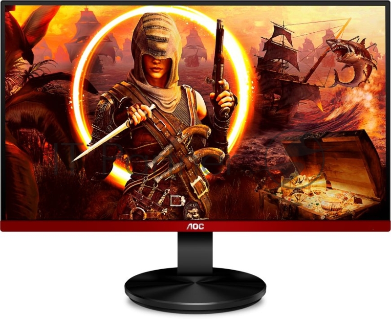 МОНИТОР 27 AOC G2790VXA Black-Red (VA, 1920x1080, 144Hz, 1 ms, 178°/178°, 350 cd/m, 80M:1, +HDMI 1.4, +DP,MM)