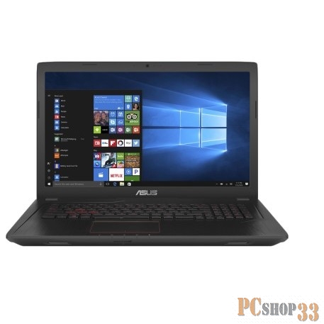 Ноутбук Asus FX753VD-GC128T i7-7700HQ (2.8)/8G/1T+256G SSD/17.3FHD AG IPS/NV GTX1050 2G/noODD/BT/Wi