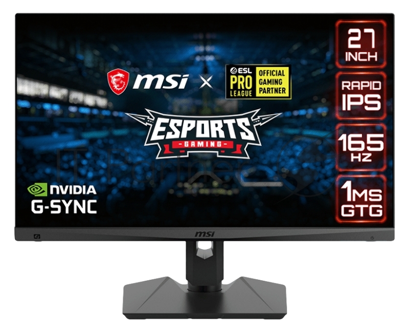 Монитор 27 MSI Optix MAG274QRF WQHD (2560x1440 (матовый))/Flat/Rapid IPS/165Hz/1ms GTG