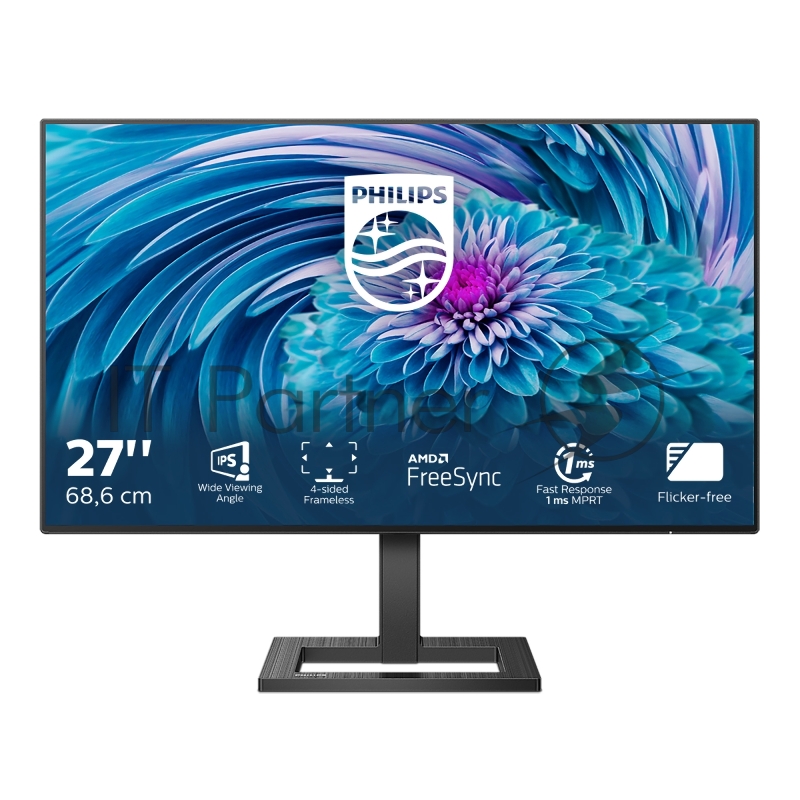 Монитор Philips 27 272E2FA(00/01) черный IPS LED 16:9 HDMI M/M матовая 350cd 178гр/178гр 1920x1080 D-Sub DisplayPort FHD