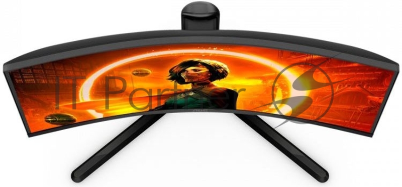 Монитор 27 AOC C27G3U/BK Curved 1000R 1920x1080 165Гц VA WLED 16:9 4ms 2*HDMI DP 4xUSB3.2 3000:1 80M:1 178/178 300cd HAS Swivel Tilt Speakers Black/Red