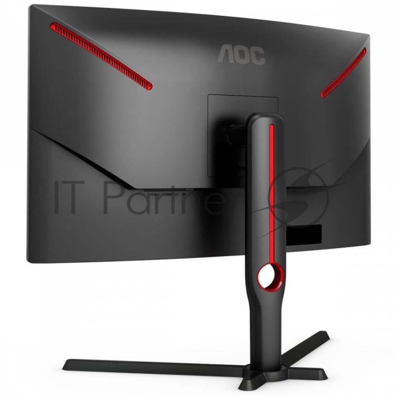 Монитор 27 AOC C27G3U/BK Curved 1000R 1920x1080 165Гц VA WLED 16:9 4ms 2*HDMI DP 4xUSB3.2 3000:1 80M:1 178/178 300cd HAS Swivel Tilt Speakers Black/Red