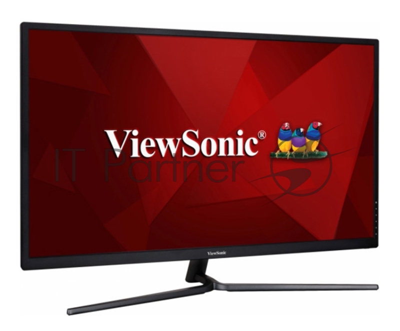 Монитор Viewsonic 32 VX3211-4K-MHD VA LED, 3840x2160, 300cd/m2, 178°/178°, 80Mln:1, D-Sub, 2*HDMI, Display Port, Tilt, колонки, Headphone Out, VESA, Black