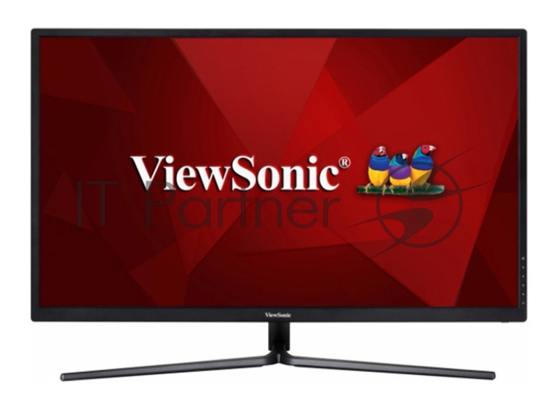 Монитор Viewsonic 32 VX3211-4K-MHD VA LED, 3840x2160, 300cd/m2, 178°/178°, 80Mln:1, D-Sub, 2*HDMI, Display Port, Tilt, колонки, Headphone Out, VESA, Black