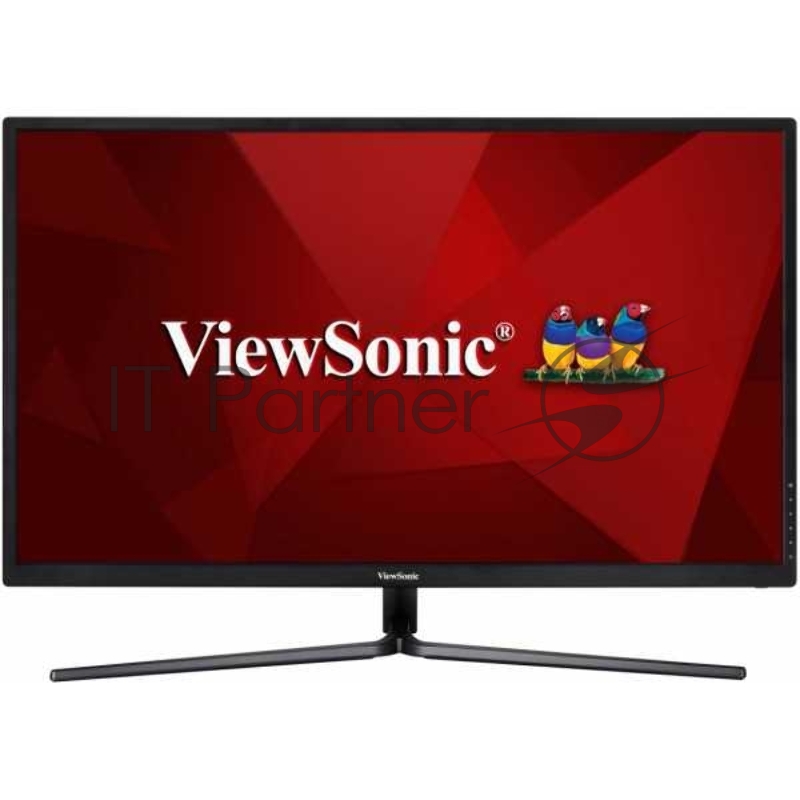 Монитор Viewsonic 32 VX3211-4K-MHD VA LED, 3840x2160, 300cd/m2, 178°/178°, 80Mln:1, D-Sub, 2*HDMI, Display Port, Tilt, колонки, Headphone Out, VESA, Black