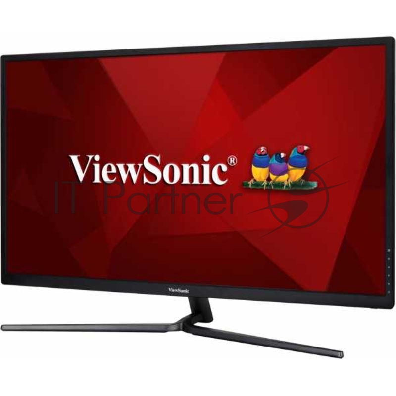 Монитор Viewsonic 32 VX3211-4K-MHD VA LED, 3840x2160, 300cd/m2, 178°/178°, 80Mln:1, D-Sub, 2*HDMI, Display Port, Tilt, колонки, Headphone Out, VESA, Black