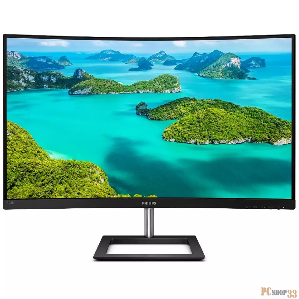МОНИТОР 31.5 PHILIPS 328E1CA/00 Black (4K, VA, изогнутый, 3840x2160, 4 ms, 178°/178°, 250 cd/m, 2500:1, +2xHDMI 2.0, +D