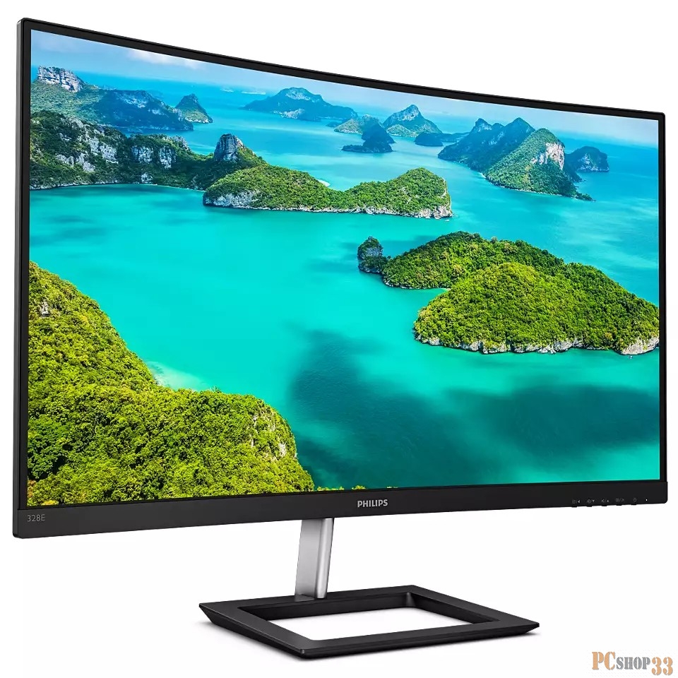 МОНИТОР 31.5 PHILIPS 328E1CA/00 Black (4K, VA, изогнутый, 3840x2160, 4 ms, 178°/178°, 250 cd/m, 2500:1, +2xHDMI 2.0, +D