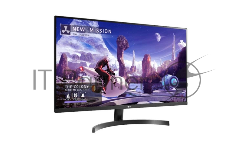 МОНИТОР 31.5 LG 32QN600-B Black (IPS, LED, Wide, 2560x1440, 75Hz, 5ms, 178°/178°, 350 cd/m, 1000:1, +DP, +2хHDMI, +USB,