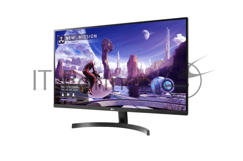 МОНИТОР 31.5 LG 32QN600-B Black (IPS, LED, Wide, 2560x1440, 75Hz, 5ms, 178°/178°, 350 cd/m, 1000:1, +DP, +2хHDMI, +USB,