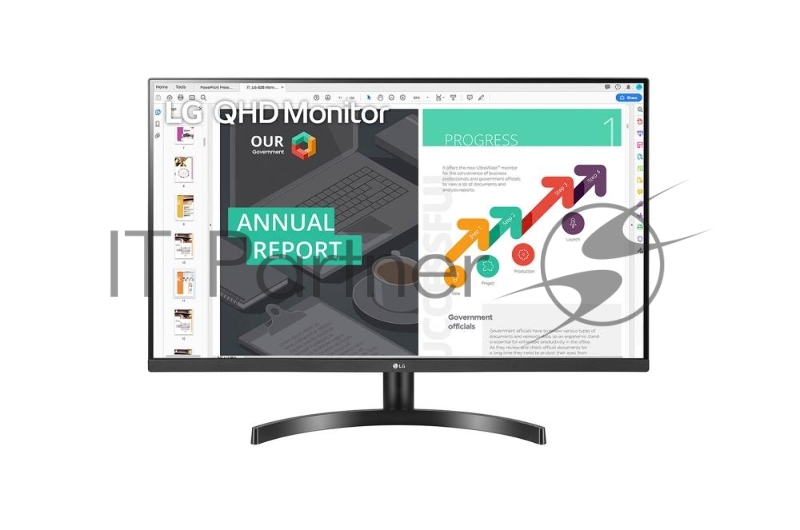 МОНИТОР 31.5 LG 32QN600-B Black (IPS, LED, Wide, 2560x1440, 75Hz, 5ms, 178°/178°, 350 cd/m, 1000:1, +DP, +2хHDMI, +USB,