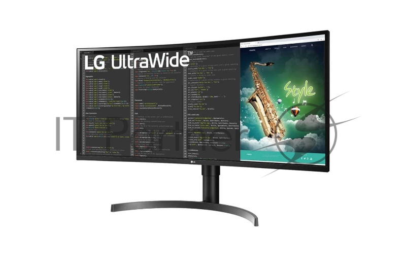 Монитор 35 LG 35WN75C-B черный VA LED 21:9 HDMI M/M матовая HAS 300cd 178гр/178гр 3440x1440 DisplayPort UWQHD USB 8.3кг