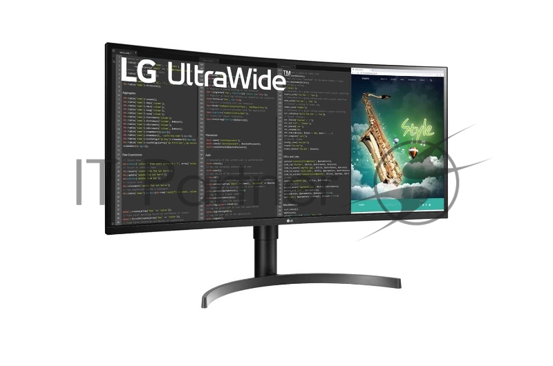 Монитор 35 LG 35WN75C-B черный VA LED 21:9 HDMI M/M матовая HAS 300cd 178гр/178гр 3440x1440 DisplayPort UWQHD USB 8.3кг