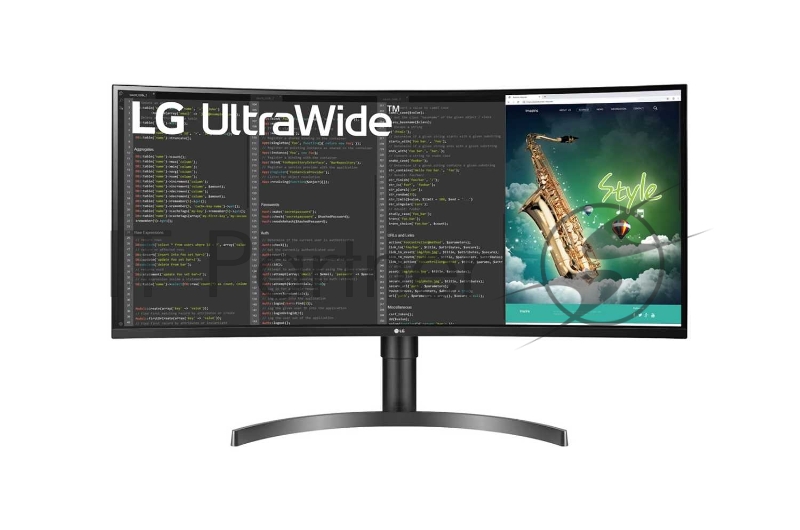 Монитор 35 LG 35WN75C-B черный VA LED 21:9 HDMI M/M матовая HAS 300cd 178гр/178гр 3440x1440 DisplayPort UWQHD USB 8.3кг